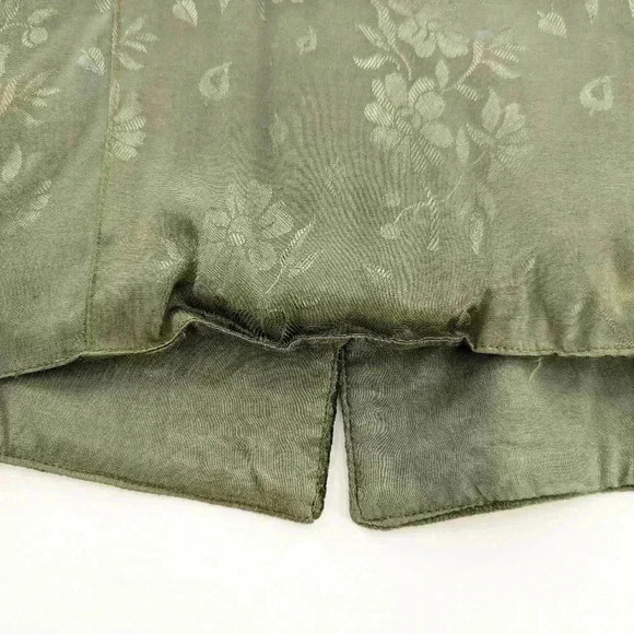 Vintage womens size small Rene Derhy Collection olive green gold boho Stud vest - Picture 6 of 8